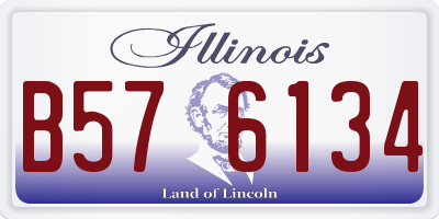 IL license plate B576134