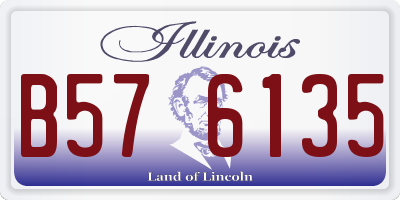 IL license plate B576135