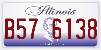 IL license plate B576138