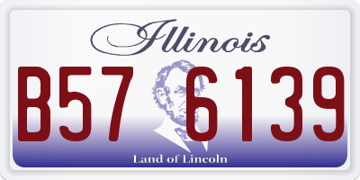 IL license plate B576139