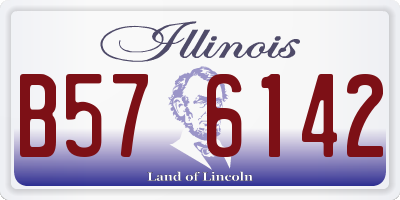 IL license plate B576142