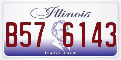 IL license plate B576143