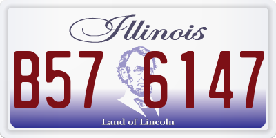IL license plate B576147