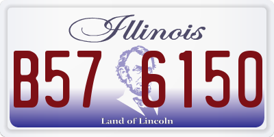 IL license plate B576150