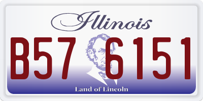 IL license plate B576151
