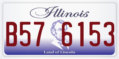 IL license plate B576153