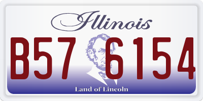 IL license plate B576154