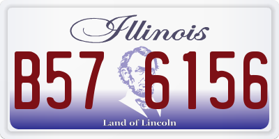 IL license plate B576156