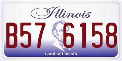 IL license plate B576158