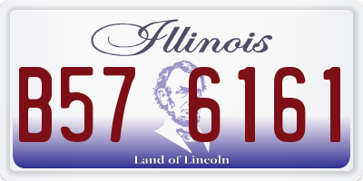 IL license plate B576161