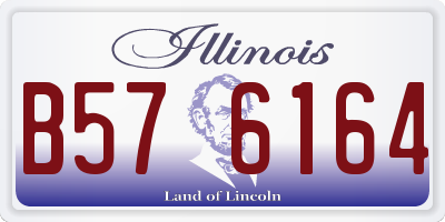 IL license plate B576164