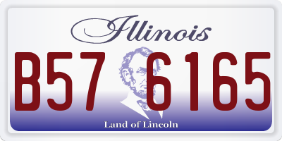 IL license plate B576165