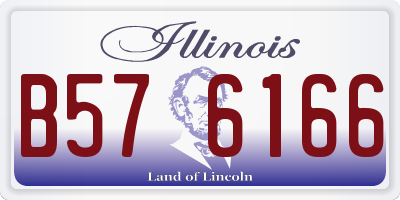 IL license plate B576166