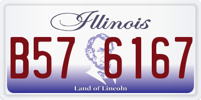 IL license plate B576167