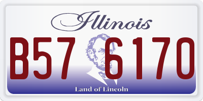 IL license plate B576170
