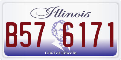 IL license plate B576171
