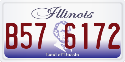 IL license plate B576172