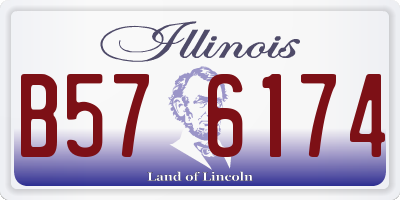 IL license plate B576174