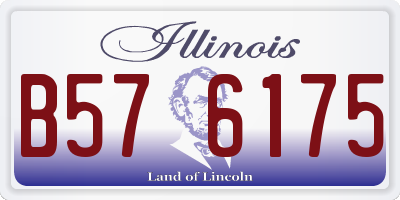 IL license plate B576175