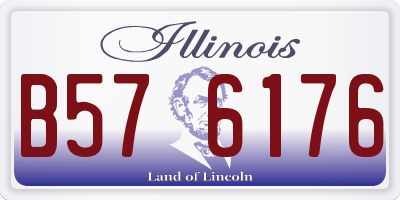 IL license plate B576176