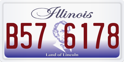 IL license plate B576178