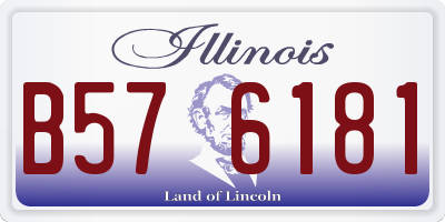 IL license plate B576181