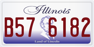 IL license plate B576182
