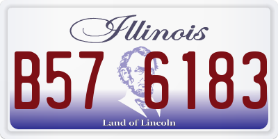 IL license plate B576183