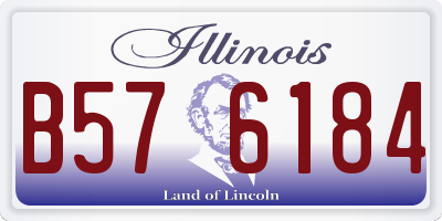 IL license plate B576184