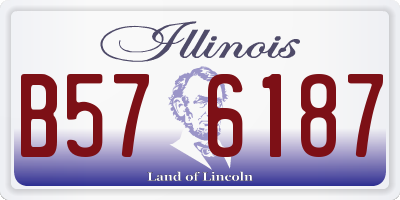 IL license plate B576187