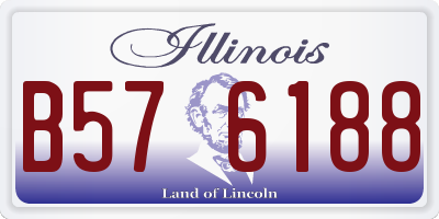 IL license plate B576188