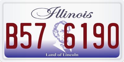 IL license plate B576190