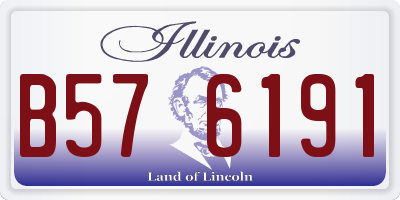 IL license plate B576191