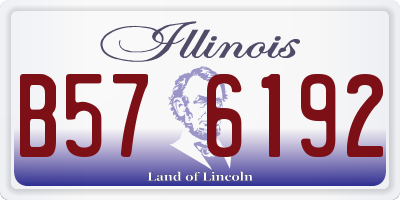 IL license plate B576192