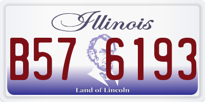 IL license plate B576193