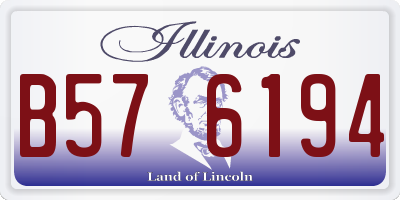 IL license plate B576194