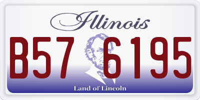 IL license plate B576195