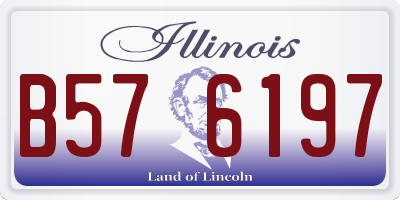 IL license plate B576197