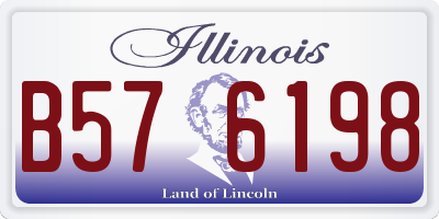 IL license plate B576198
