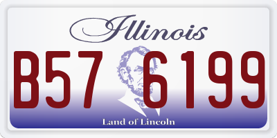 IL license plate B576199