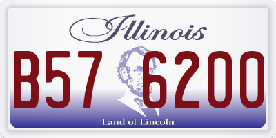 IL license plate B576200