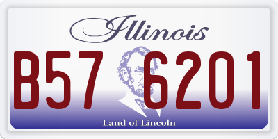 IL license plate B576201