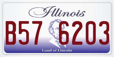 IL license plate B576203