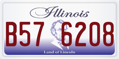 IL license plate B576208