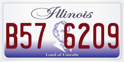 IL license plate B576209