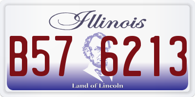IL license plate B576213