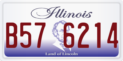 IL license plate B576214