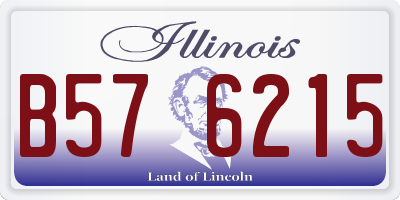 IL license plate B576215