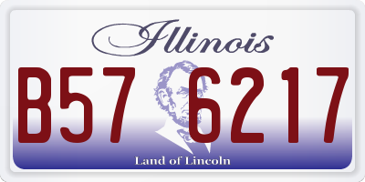 IL license plate B576217