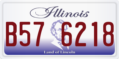IL license plate B576218